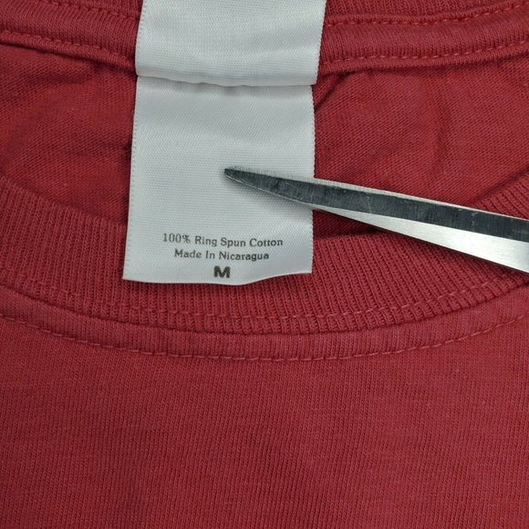 Authentic Pigment Garment Dyed Chimney Rock Burgundy Medium T Shirt - Picture 10 of 11